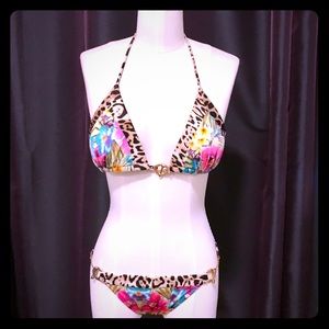 Sexy VS Animal print and flower bikini
